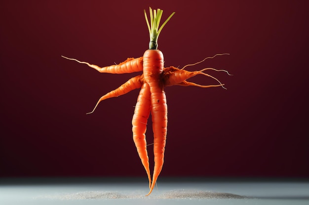 Una carota con sopra la parola carota