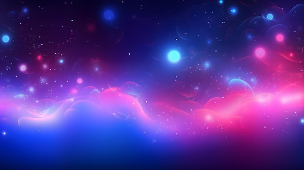 una carta da parati per desktop Neon Galaxy Waves