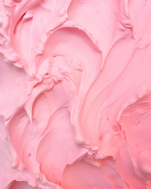 Una carta da parati rosa del fondo di struttura del gelato IA generativa