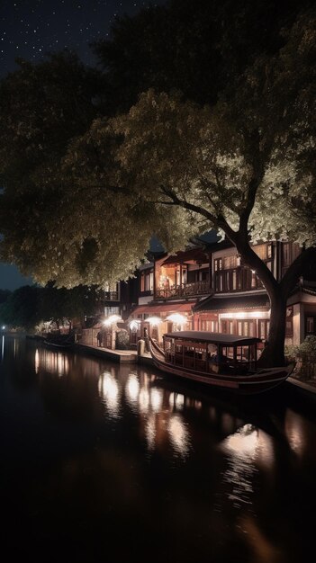 Una casa vicino al fiume a Shanghai