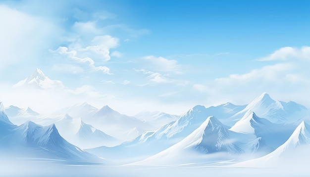 Una catena montuosa con un cielo blu limpido