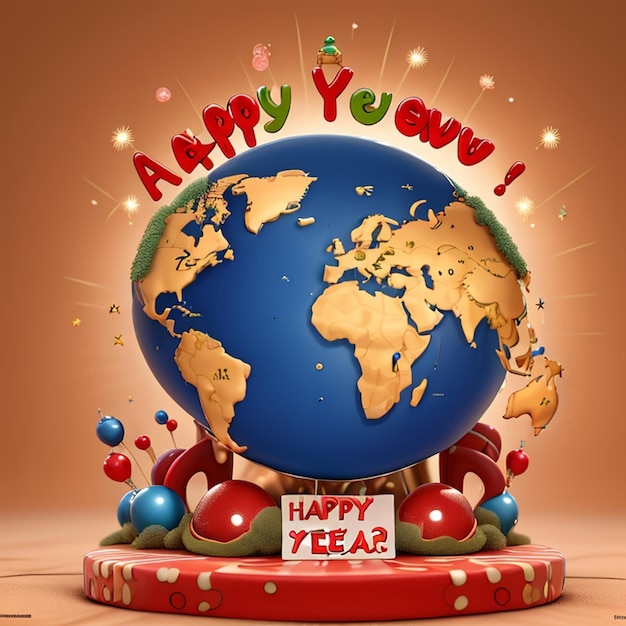 una celebrazione globale felice anno nuovo felice anno nuovo 2024