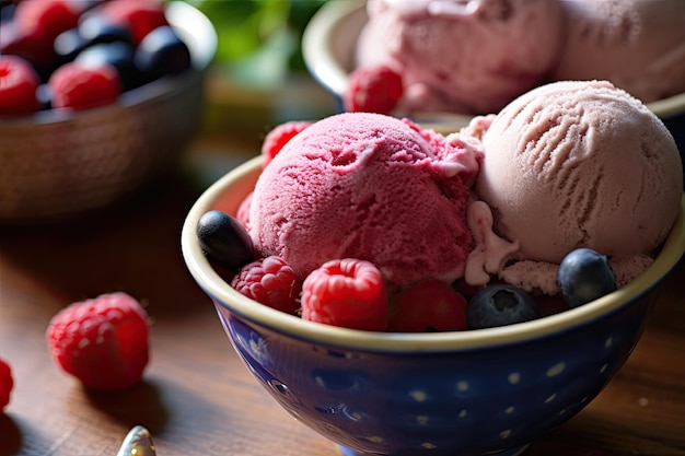 una ciotola di gelato