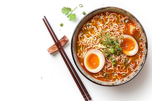 Una ciotola di ramen alla zuppa.