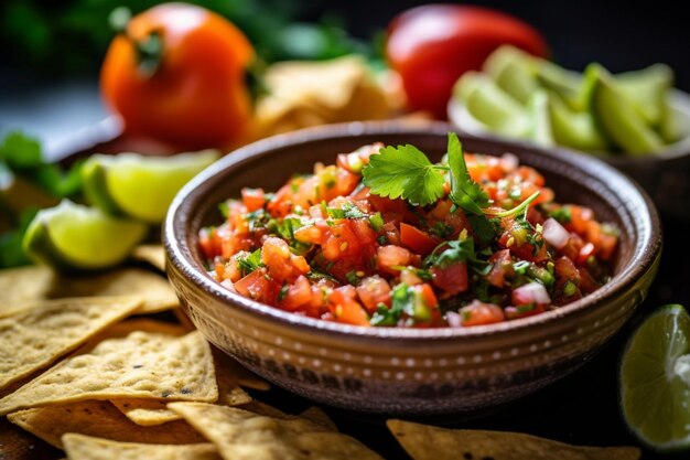 una ciotola di salsa di pomodoro fresca fatta