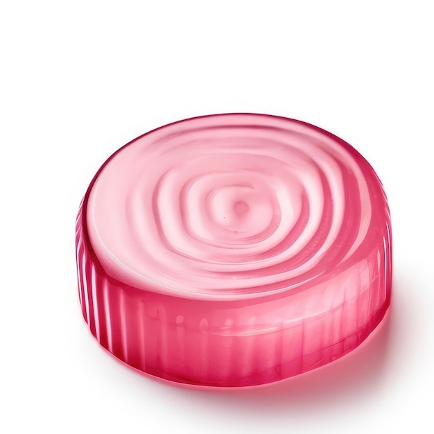 Una cipolla rosa con sopra un anello che dice "anelli concentrici".