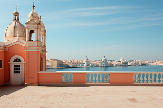 Una città con una torre che dice "il nome" in alto.