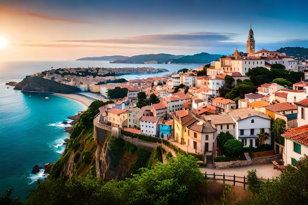 Una città è una città sulla costa.