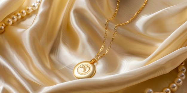 Una collana d'oro con un pendente a lettera appeso ad essa che mostra un design elegante ed elegante La lettera aggiunge un tocco personale al pezzo di gioiello