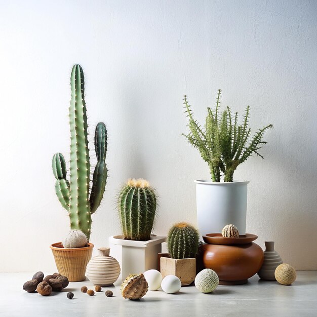 una collezione di cactus cactus e altri cactus