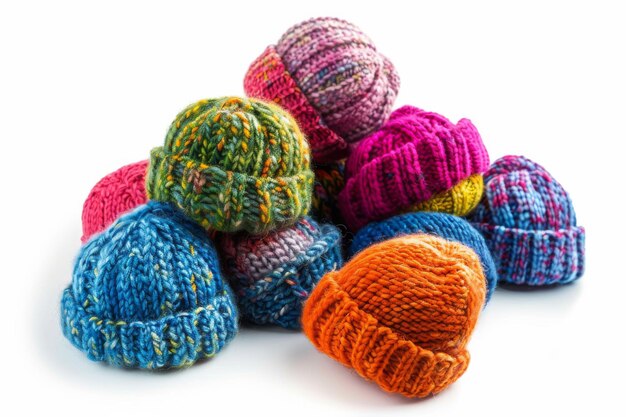 Una collezione di cappelli multicolori