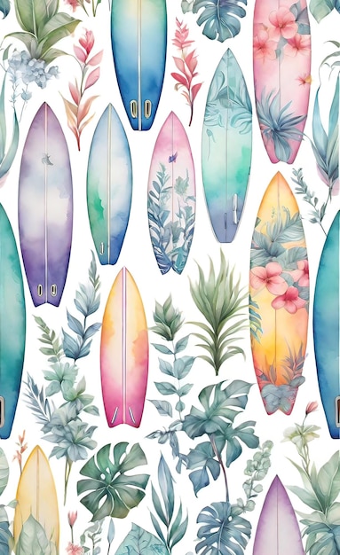 una collezione di tavole da surf della collezione