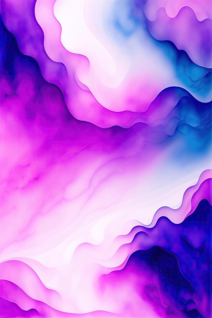 una colorata serie di onde di viola e rosa.