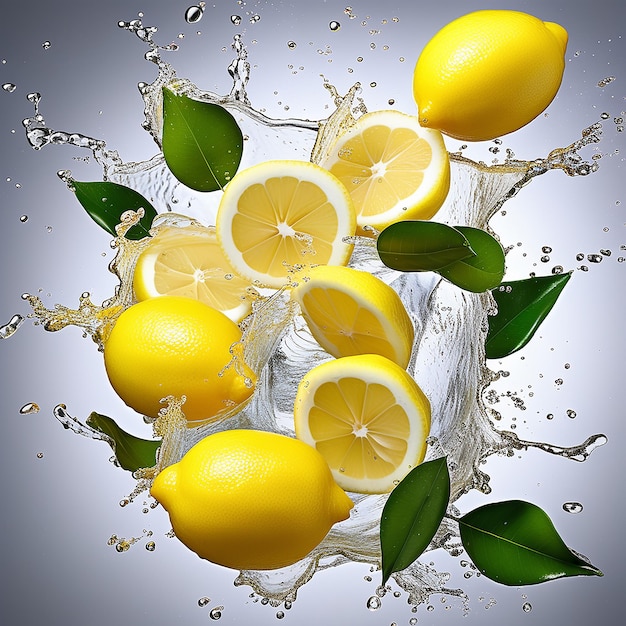 Una composizione di limoni straordinariamente realistica