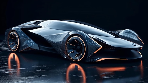 Una concept car dell'azienda lamborghini.