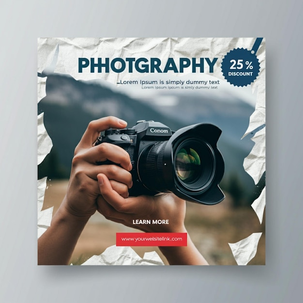 una copertina di un album fotografico che dice fotografia fotografia