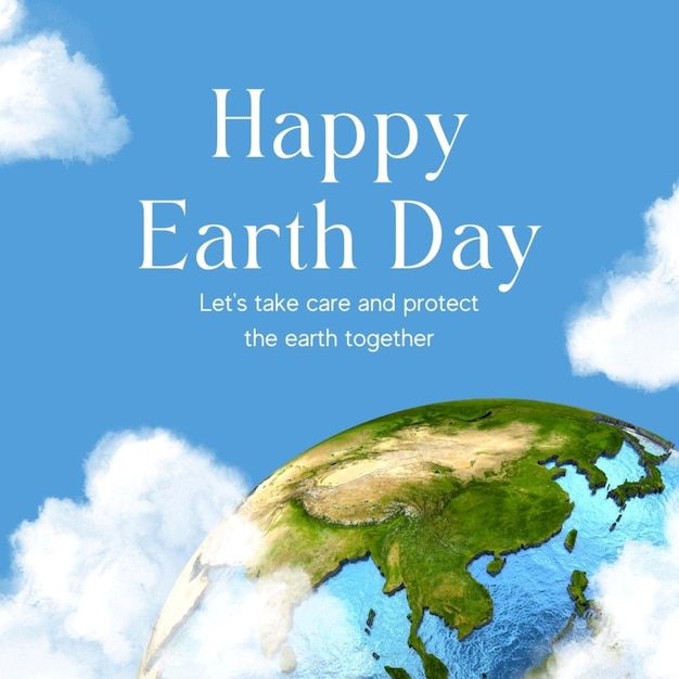 una copertina di un libro che dice " Felice Giorno della Terra "