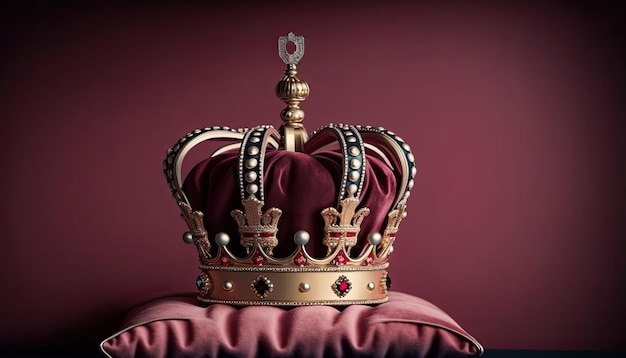 Una corona con sopra la parola "re".