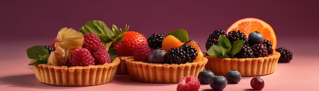 Una crostata di frutta con le more