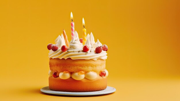 Una deliziosa torta di compleanno.