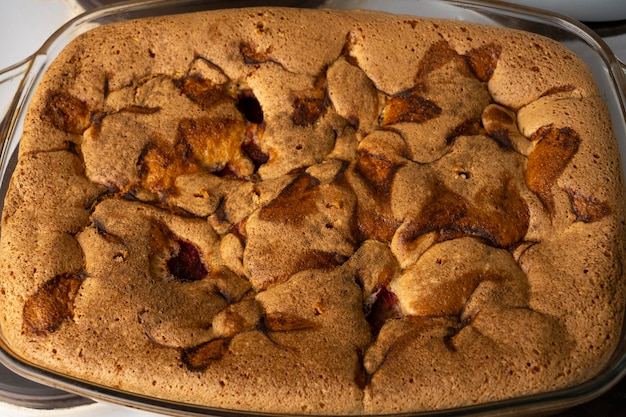 Una deliziosa torta di mele fatta in casa.