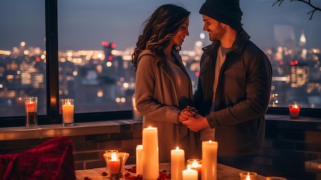 Una dolce sorpresa La romantica celebrazione di San Valentino di una giovane coppia con uno scambio di regali sinceri