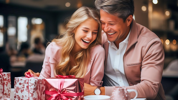 Una dolce sorpresa La romantica celebrazione di San Valentino di una giovane coppia con uno scambio di regali sinceri