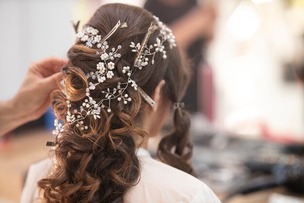 Una donna al salone di bellezza