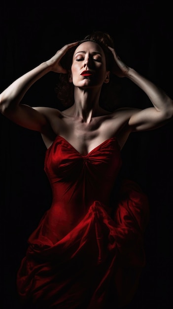 Una donna in rosso