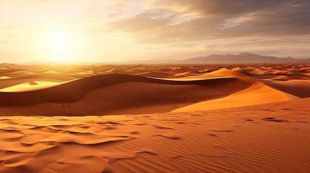 una duna di sabbia nel deserto