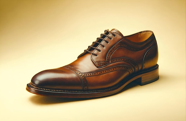 una elegante scarpa classica marrone