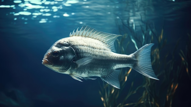 una fantastica foto di pesci cinematografica altamente dettagliata