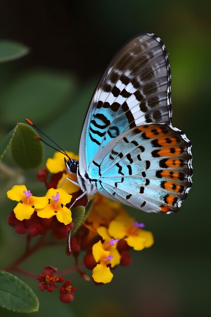 Una farfalla blu