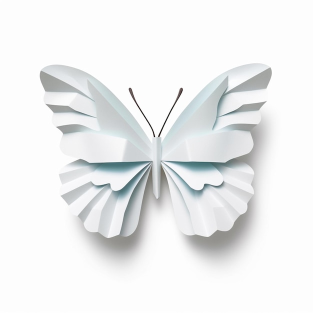 Una farfalla di carta con sopra la parola farfalla