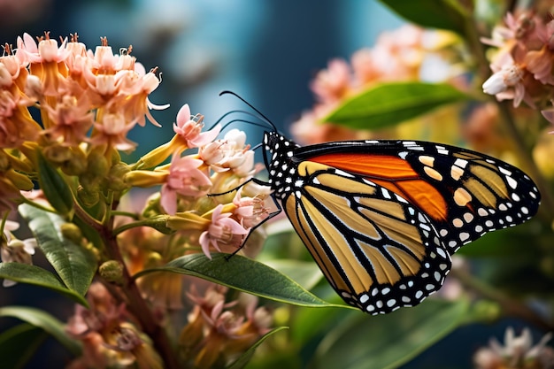 una farfalla su un fiore