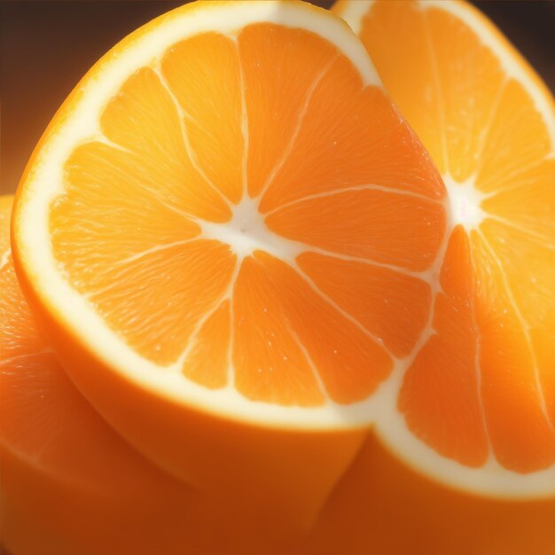 Una fetta di arancia.