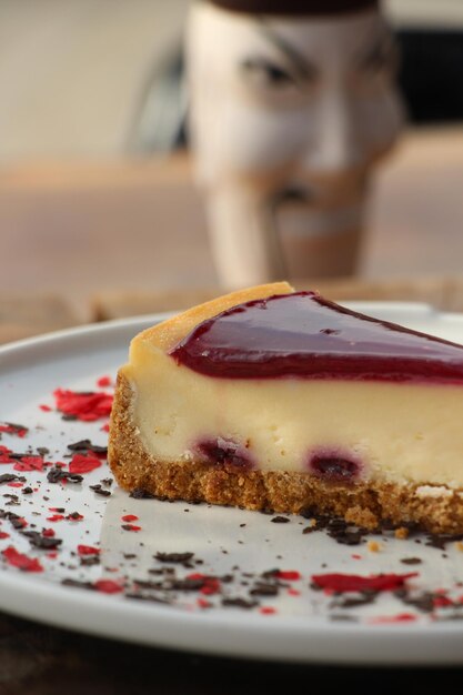 Una fetta di cheesecake