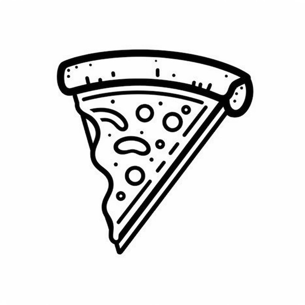 una fetta di pizza con una fetta mancante