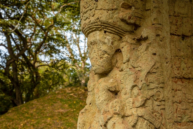 Una figura malvagia I templi di Copan Ruinas