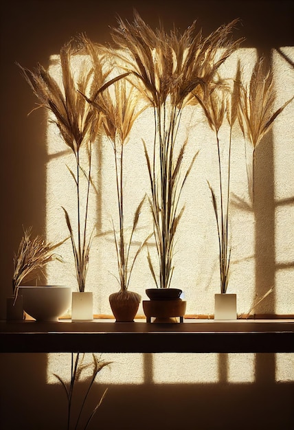 Una finestra con sopra un mucchio di piante e il sole che splende attraverso la finestra.