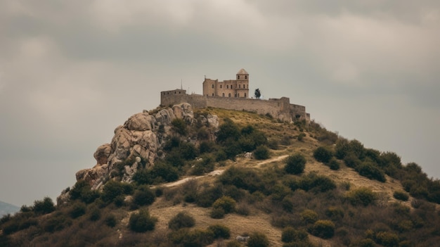 Una fortezza in cima a una collina