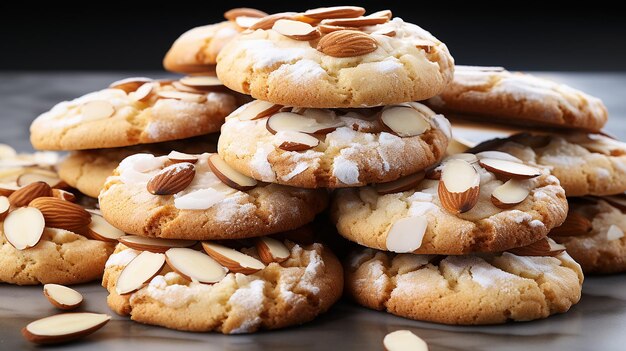 una foto 3D di varie varietà di dolci