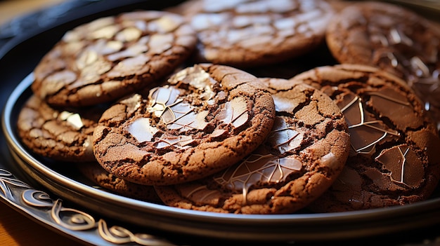 una foto 3D di varie varietà di dolci