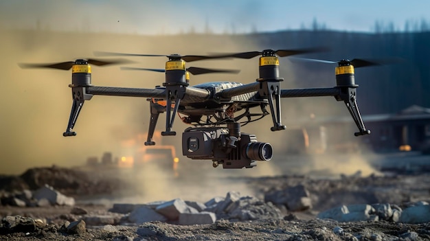 Una foto dei droni di monitoraggio per i siti minerari