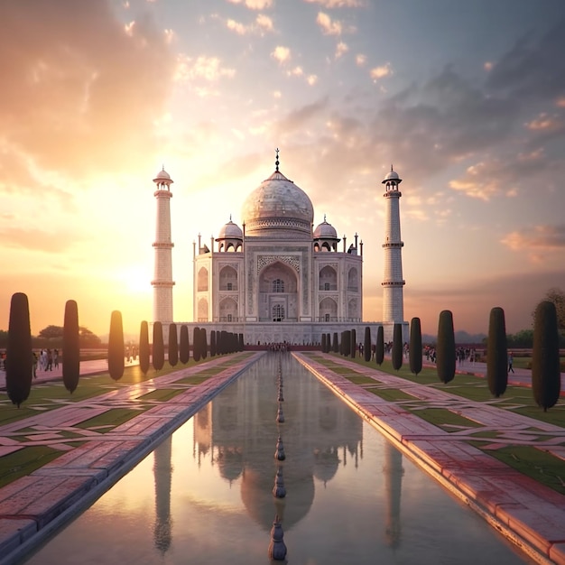 una foto del Taj Mahal