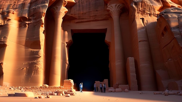 Una foto del tempio di luxor in egitto