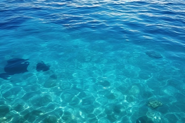 Una foto dell'acqua nel mare