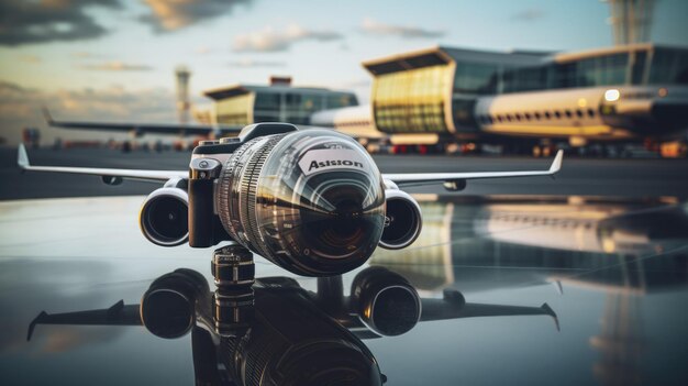 una foto dell'aeroporto