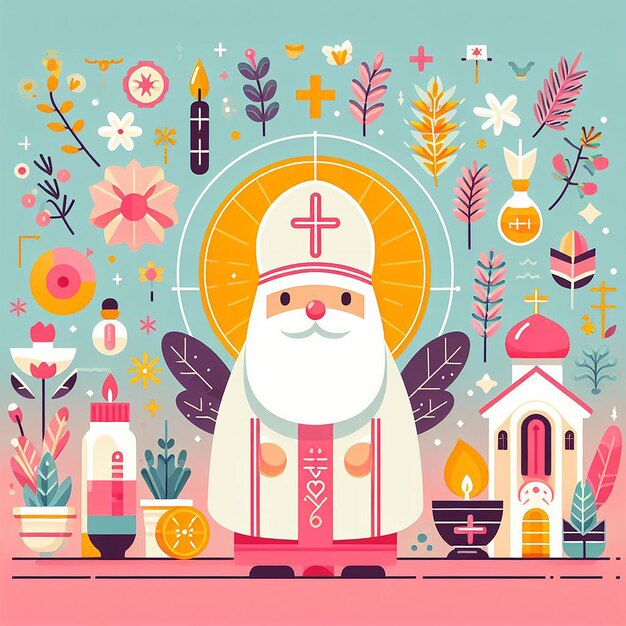 Una foto della bellissima Baba Marta, modello di illustrazione generato dall'AI