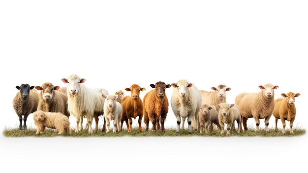 Una foto della gestione del bestiame in un'azienda agricola biologica